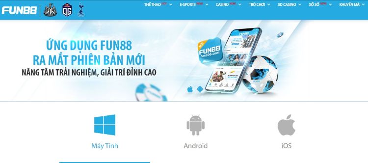 ứng dụng Fun88